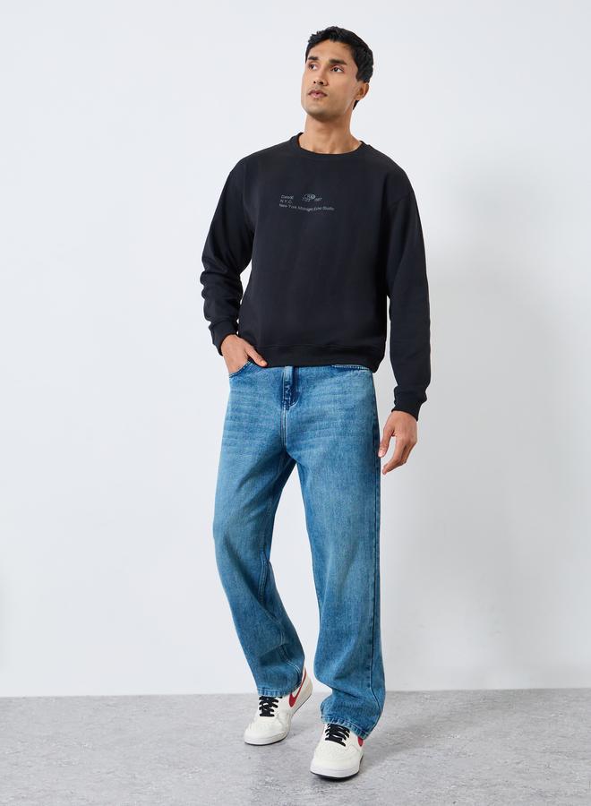 ستايلي سويت شيرت بطبعة بليسمنت - Image 2